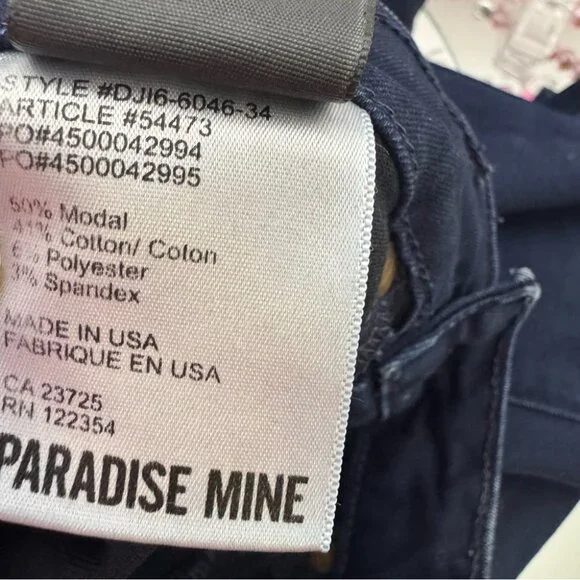 Paradise mine high rise jegging soft Women's Dark Blue Jeans tight aritzia - Picture 8 of 9